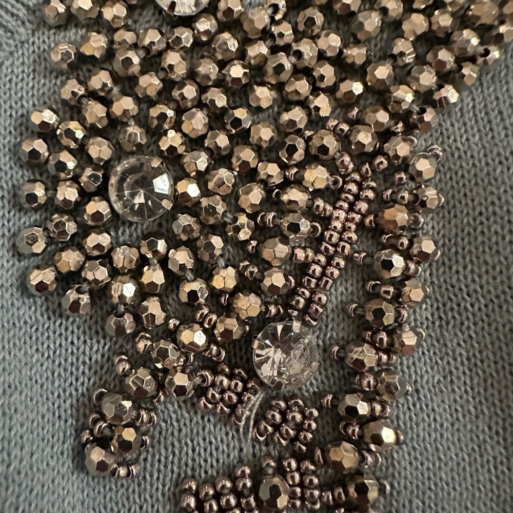 Halogen Beaded Shoulders embelilished Seafoam green Medium - Picture 5 of 8